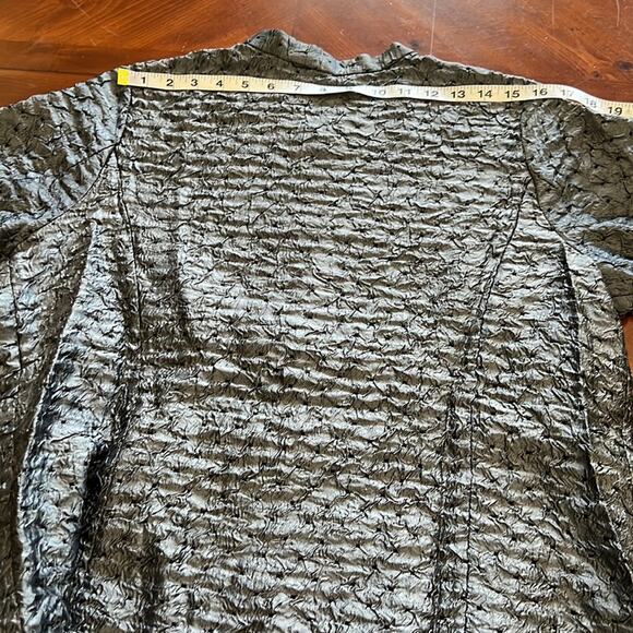 Soft by Avenue Silver Gray Textured Jacket Size 14/16 - Picture 12 of 12